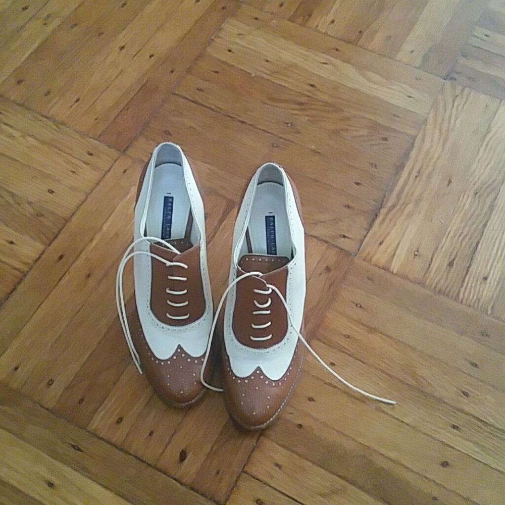 Ralph Lauren heeled lace ups